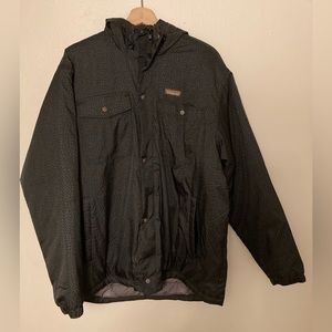 Patagonia Black Steel Forge Workwear Mens Large Puff Winter Coat Jacket